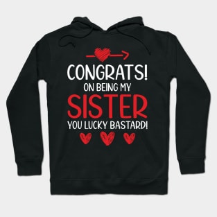 Funny Sister Gift Congrats On Being My Sister Hoodie